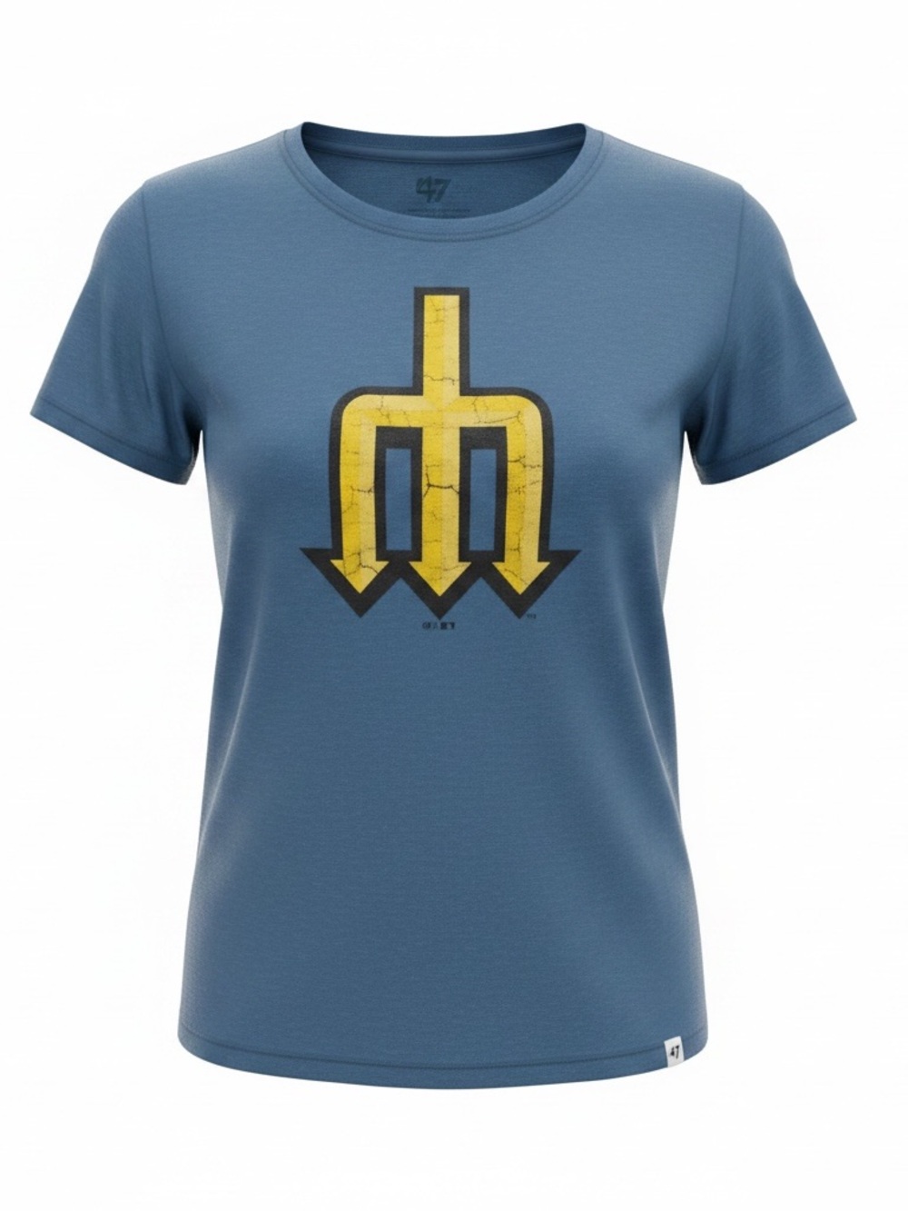 Seattle Mariners Trident '47 Brand Women’s Tee XL Blue MLB Baseball Shirt